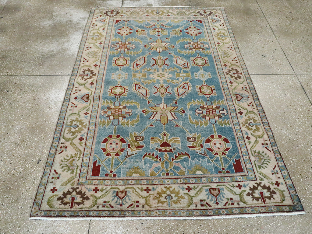 Vintage Persian Malayer Accent Rug, No.29860 - Staging