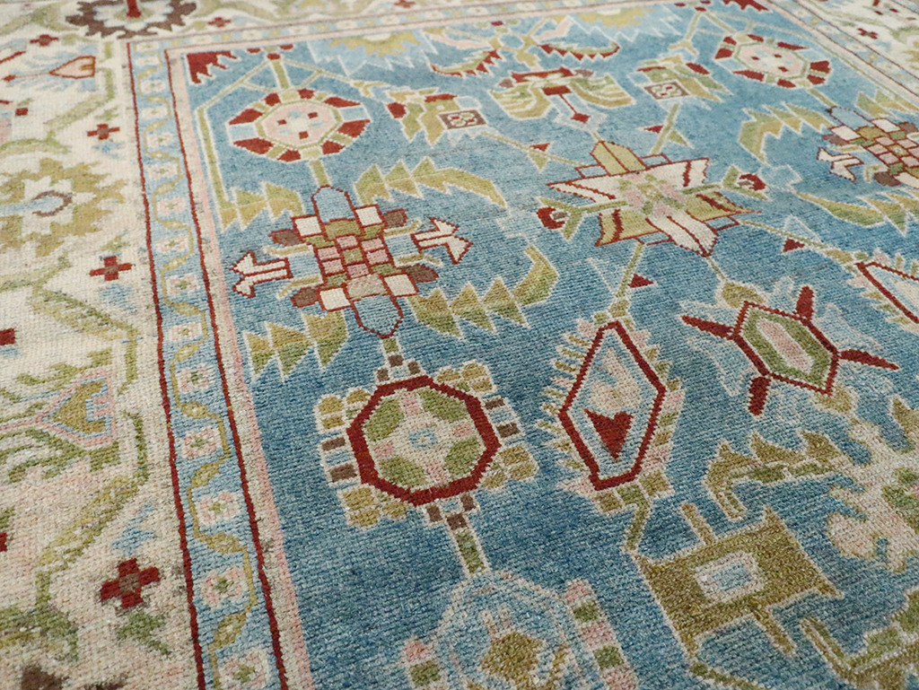 Vintage Persian Malayer Accent Rug, No.29860 - Staging