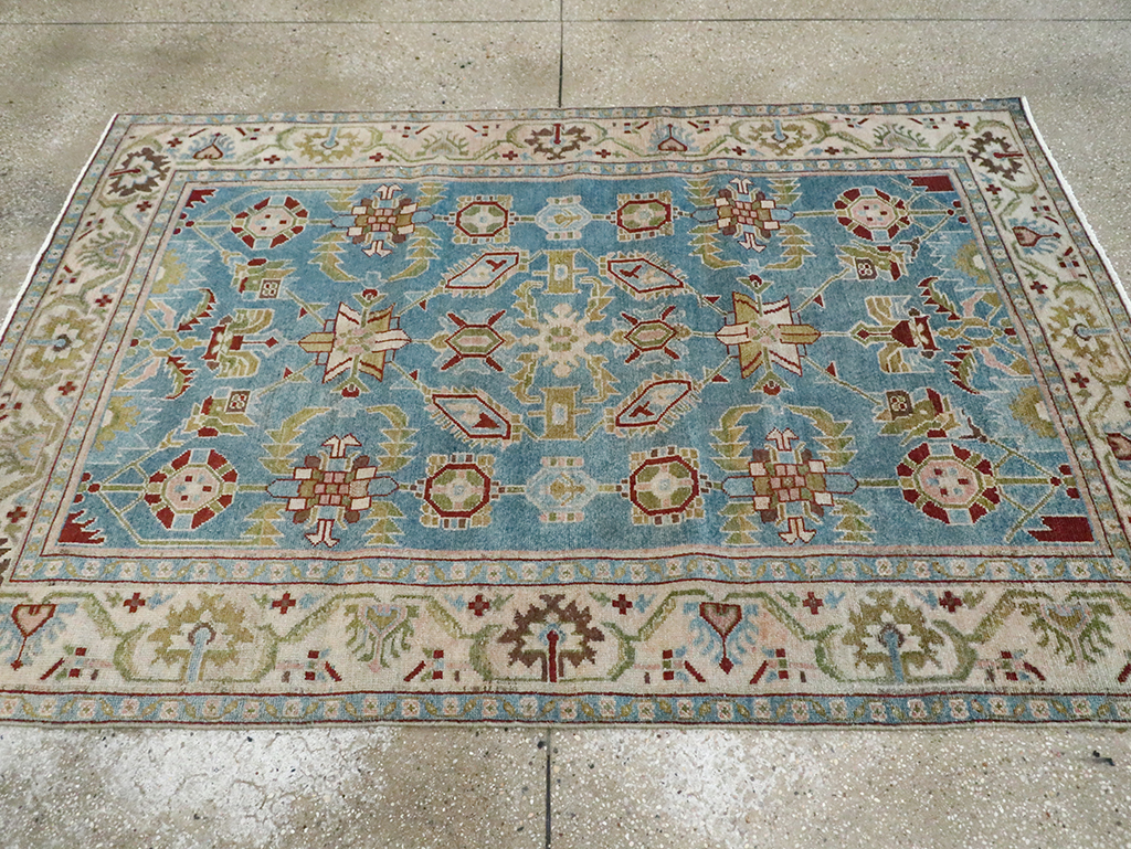 Vintage Persian Malayer Accent Rug, No.29860 - Staging