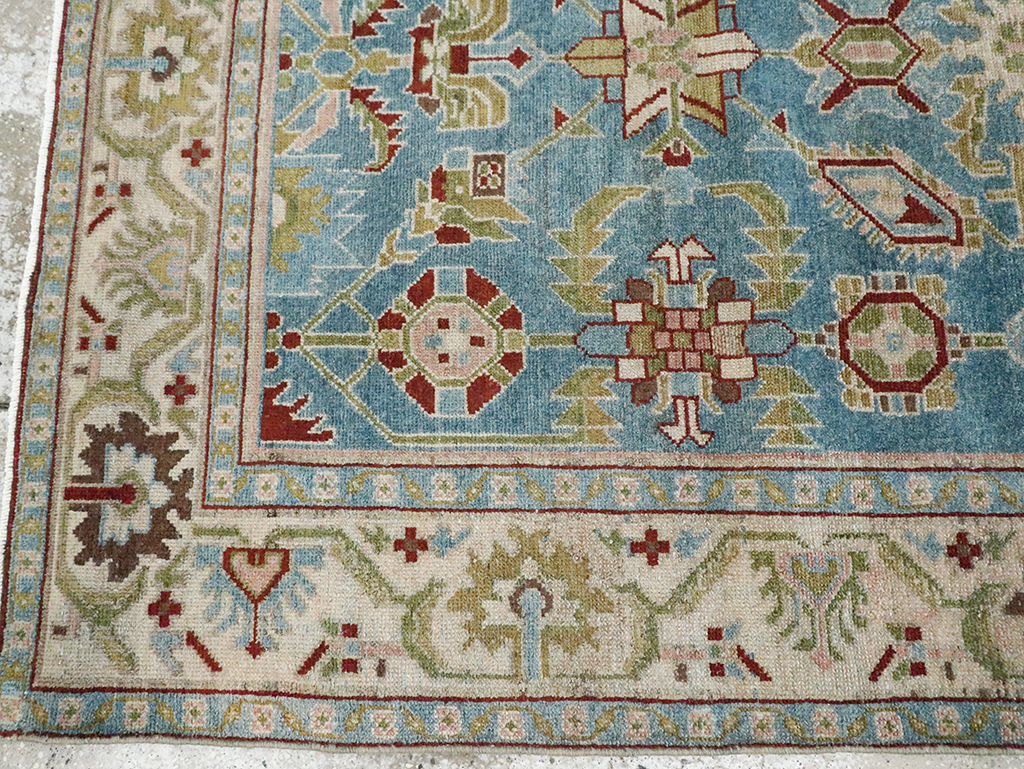 Vintage Persian Malayer Accent Rug, No.29860 - Staging