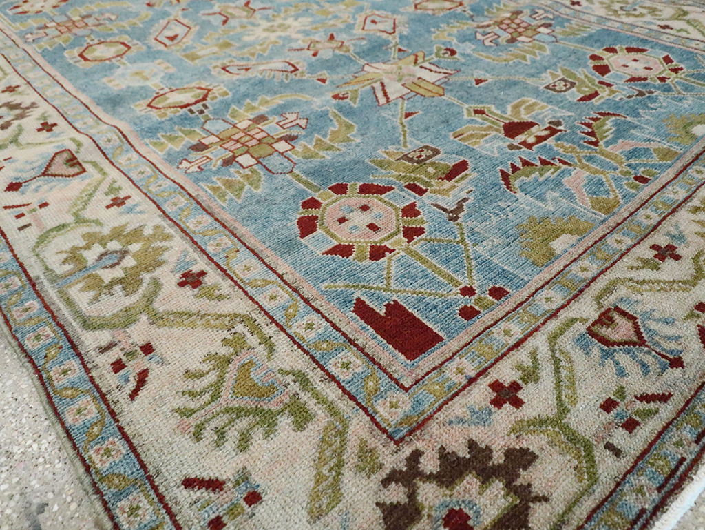 Vintage Persian Malayer Accent Rug, No.29860 - Staging