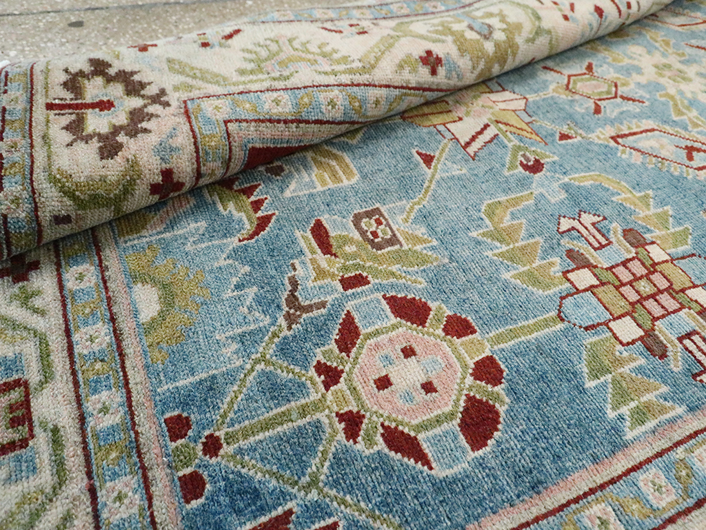 Vintage Persian Malayer Accent Rug, No.29860 - Staging