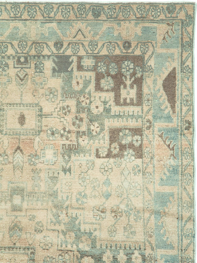 Vintage Persian Malayer Accent Rug, No.29861 - Staging