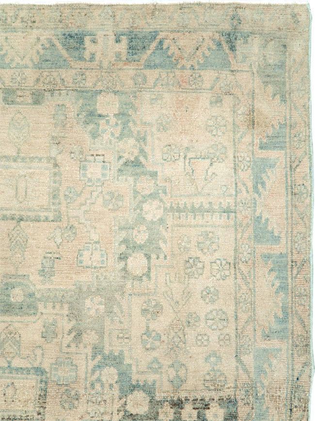 Vintage Persian Malayer Accent Rug, No.29861 - Staging