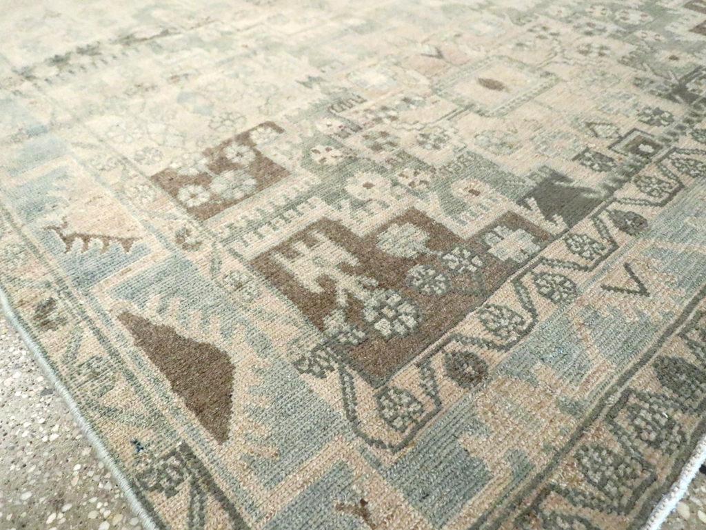 Vintage Persian Malayer Accent Rug, No.29861 - Staging