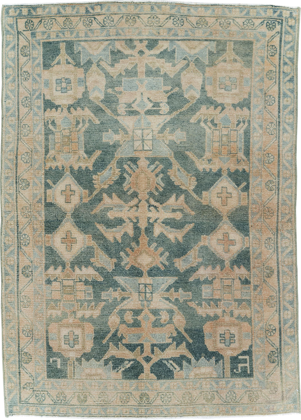 Vintage Persian Malayer Rug, No.29863 - Staging