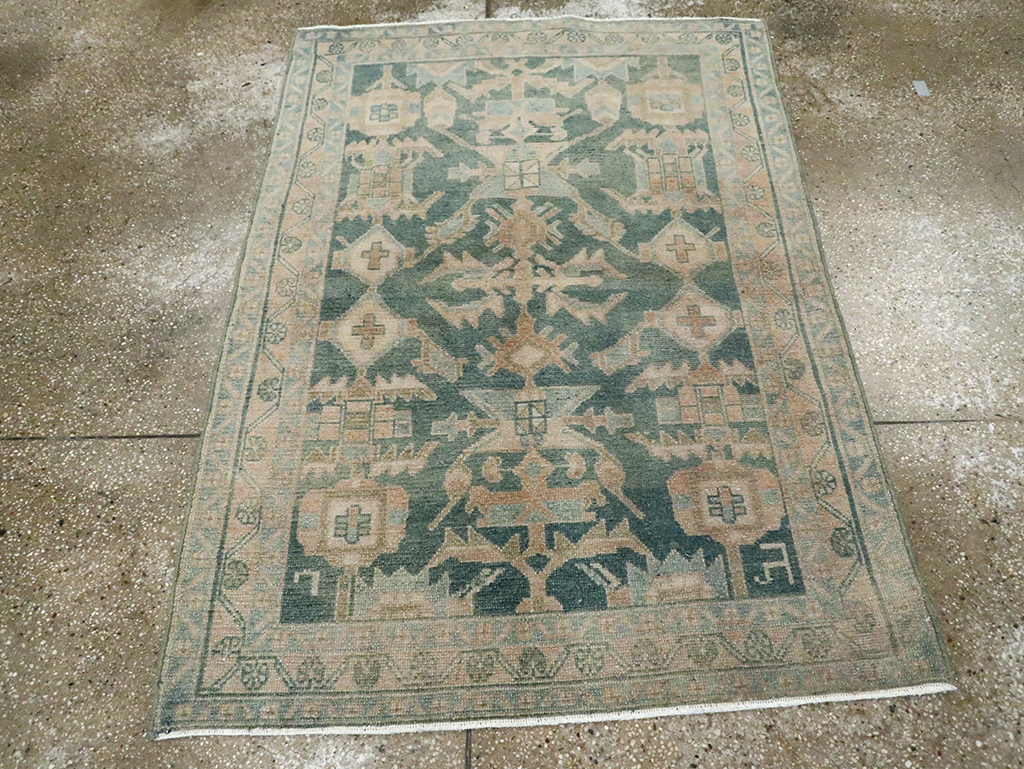 Vintage Persian Malayer Rug, No.29863 - Staging