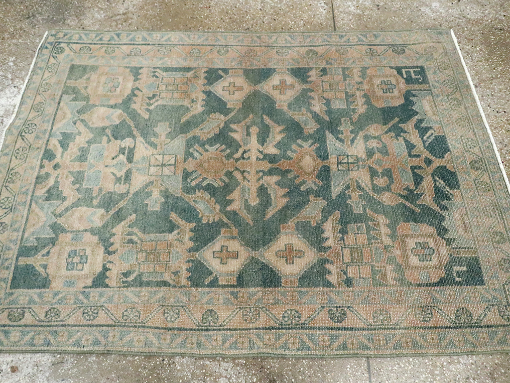 Vintage Persian Malayer Rug, No.29863 - Staging
