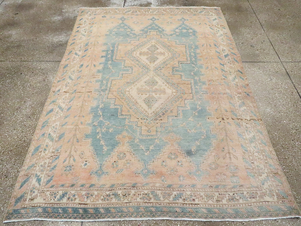 Vintage Persian Afshar Rug, No.29865 - Staging