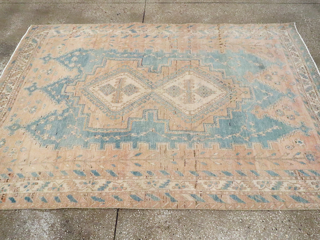 Vintage Persian Afshar Rug, No.29865 - Staging