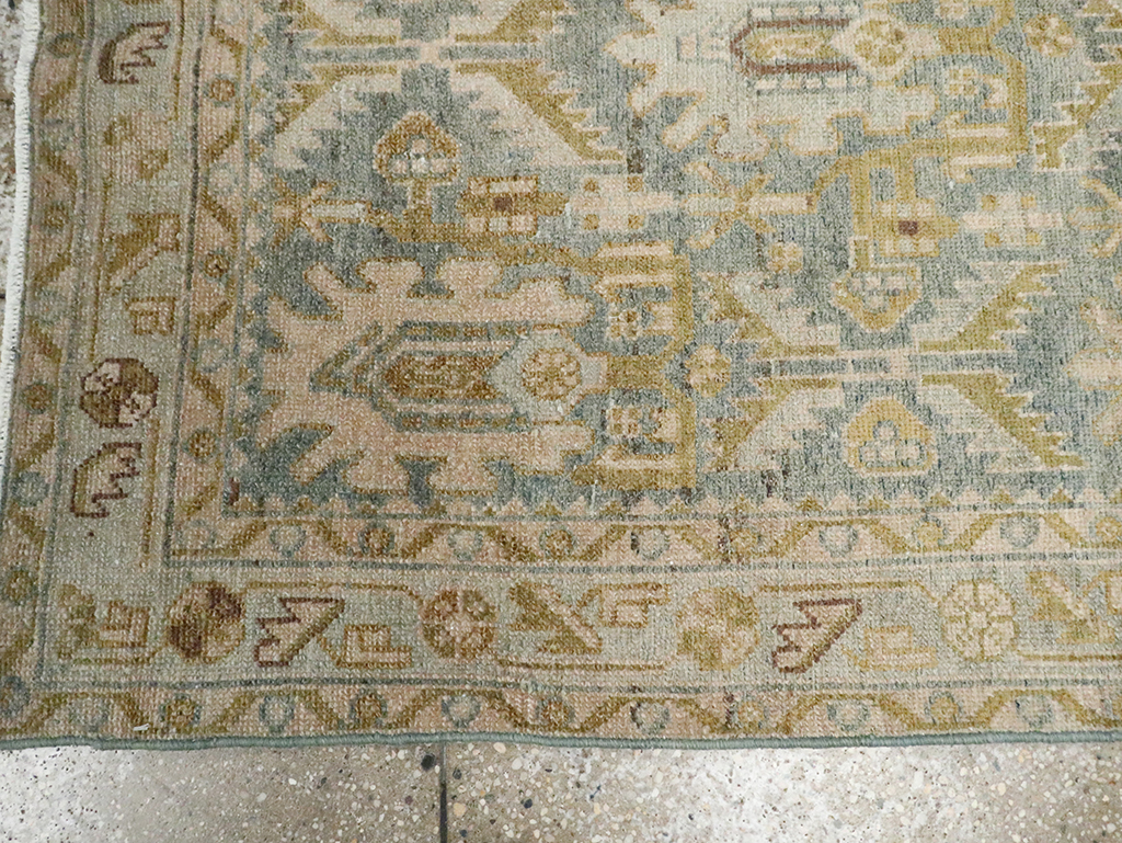 Vintage Persian Malayer Throw Rug, No.29867 - Staging