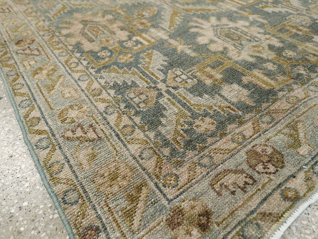 Vintage Persian Malayer Throw Rug, No.29867 - Staging