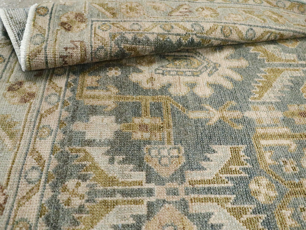 Vintage Persian Malayer Throw Rug, No.29867 - Staging