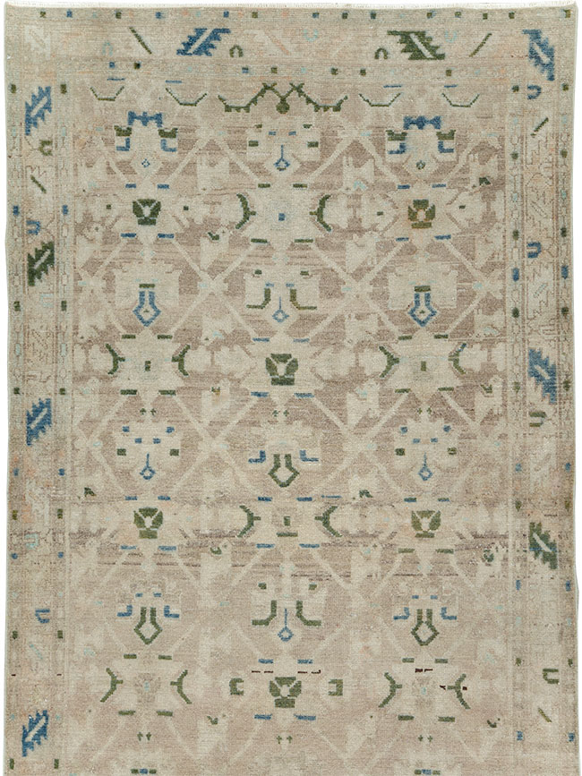 Vintage Persian Malayer Rug, No.29868 - Staging