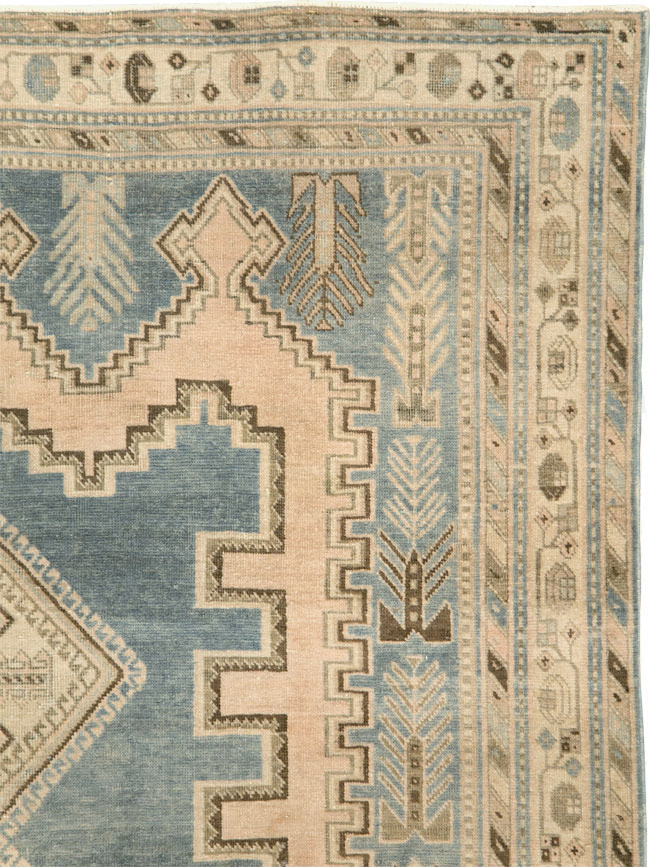 Vintage Persian Afshar Accent Rug, No.29871 - Staging