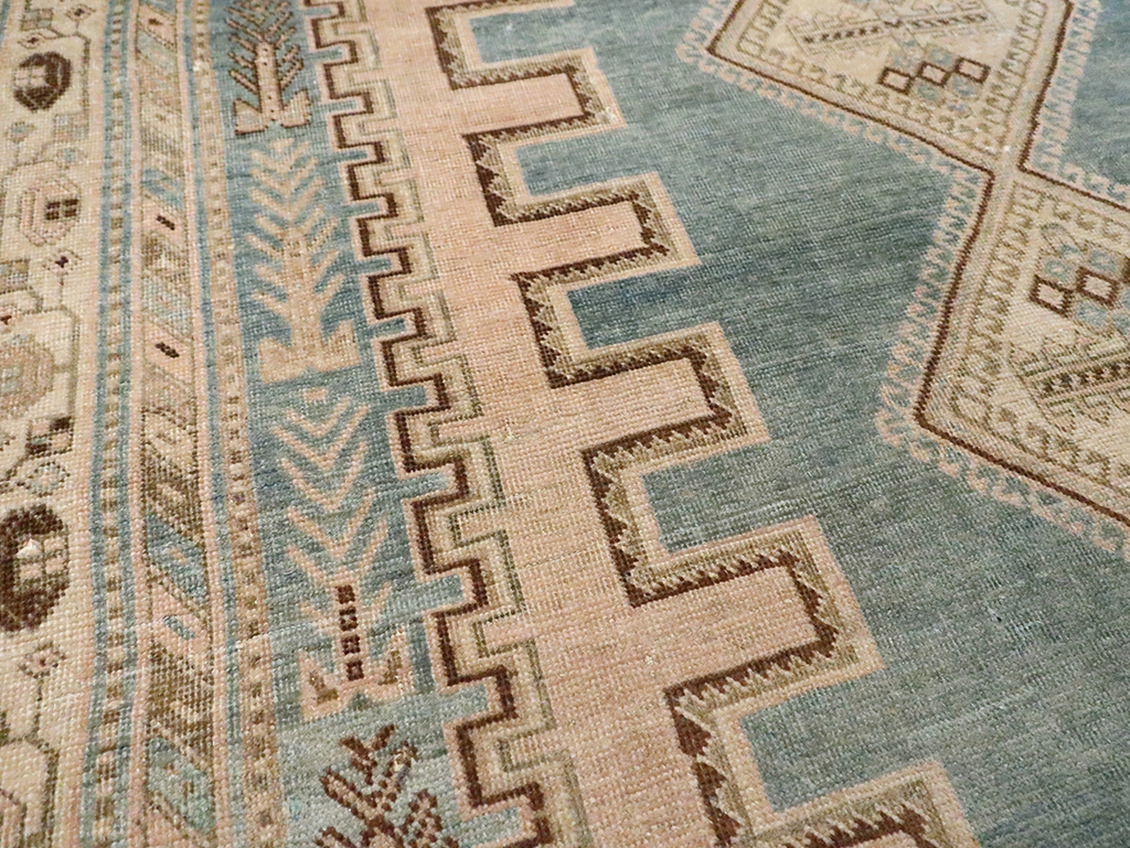 Vintage Persian Afshar Accent Rug, No.29871 - Staging