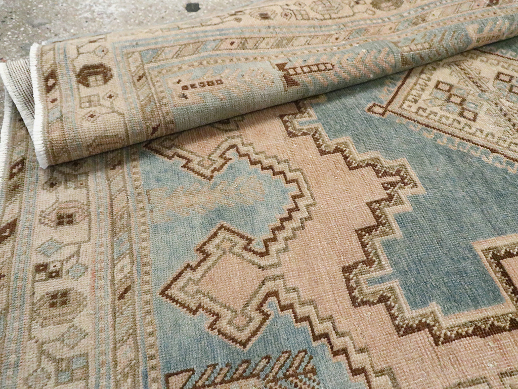 Vintage Persian Afshar Accent Rug, No.29871 - Staging