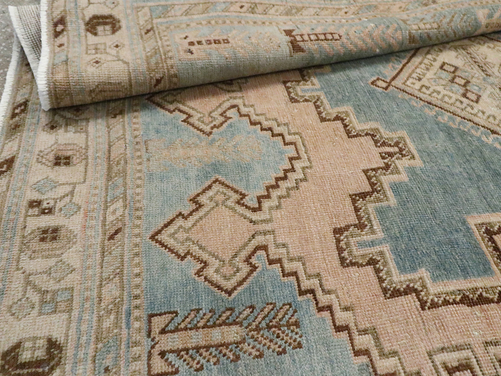 Vintage Persian Afshar Accent Rug, No.29871 - Staging