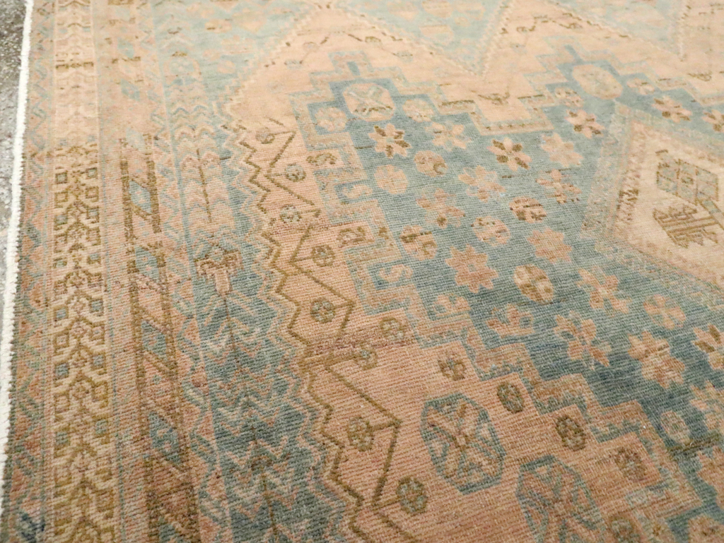 Vintage Persian Afshar Accent Rug, No.29875 - Staging