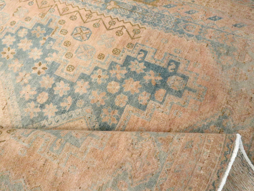 Vintage Persian Afshar Accent Rug, No.29875 - Staging