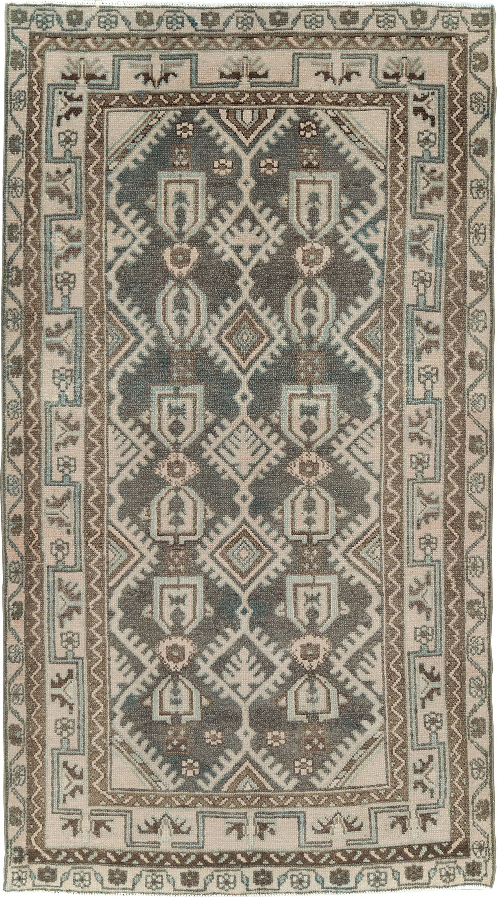 Vintage Persian Malayer Throw Rug, No.29884 - Staging