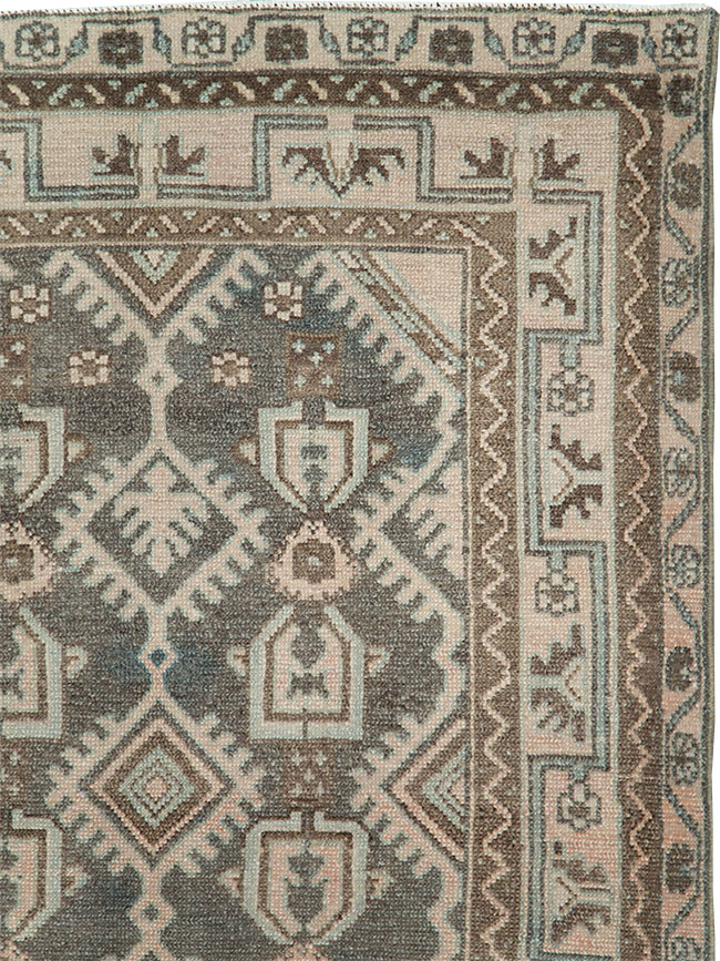 Vintage Persian Malayer Throw Rug, No.29884 - Staging