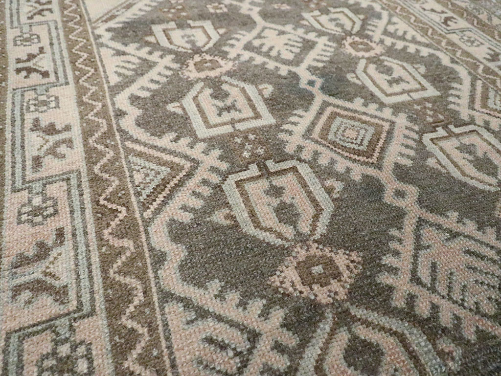 Vintage Persian Malayer Throw Rug, No.29884 - Staging