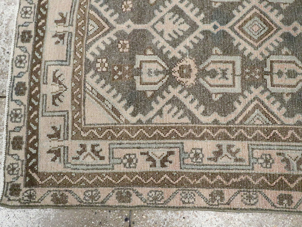 Vintage Persian Malayer Throw Rug, No.29884 - Staging