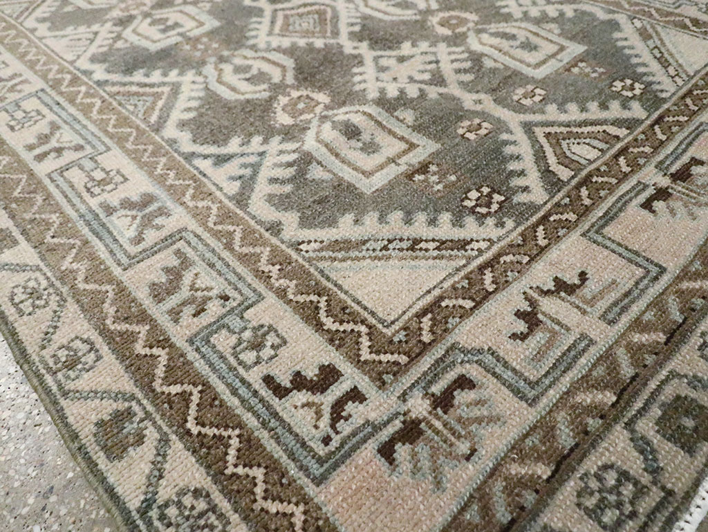 Vintage Persian Malayer Throw Rug, No.29884 - Staging