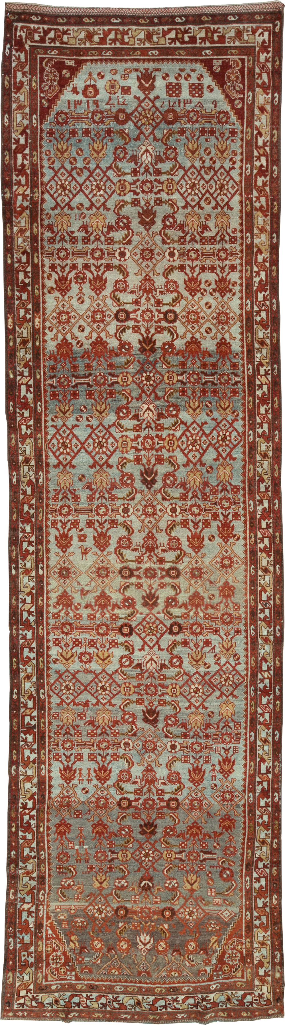 Vintage Persian Malayer Wide Gallery Runner, No.29886 - Staging