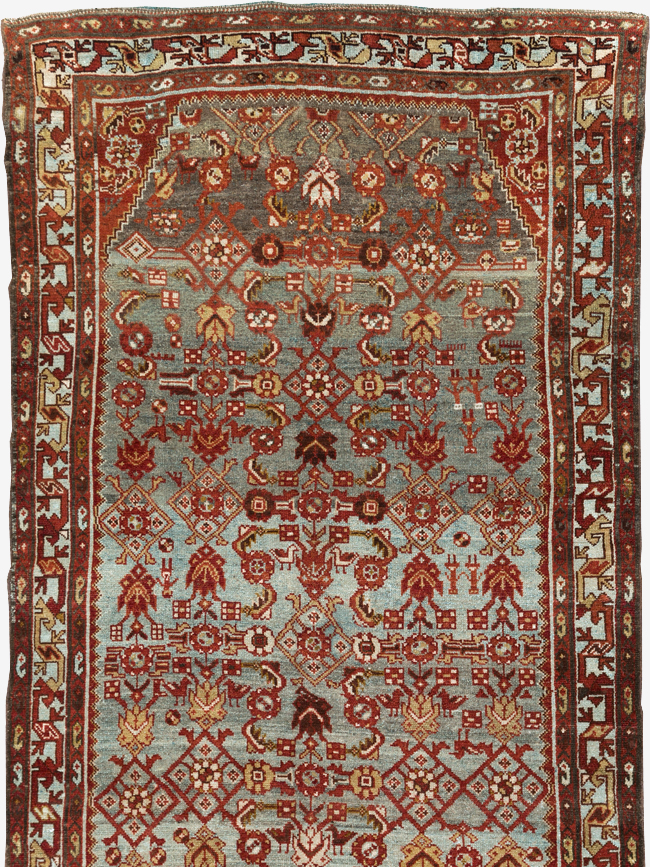 Vintage Persian Malayer Wide Gallery Runner, No.29886 - Staging