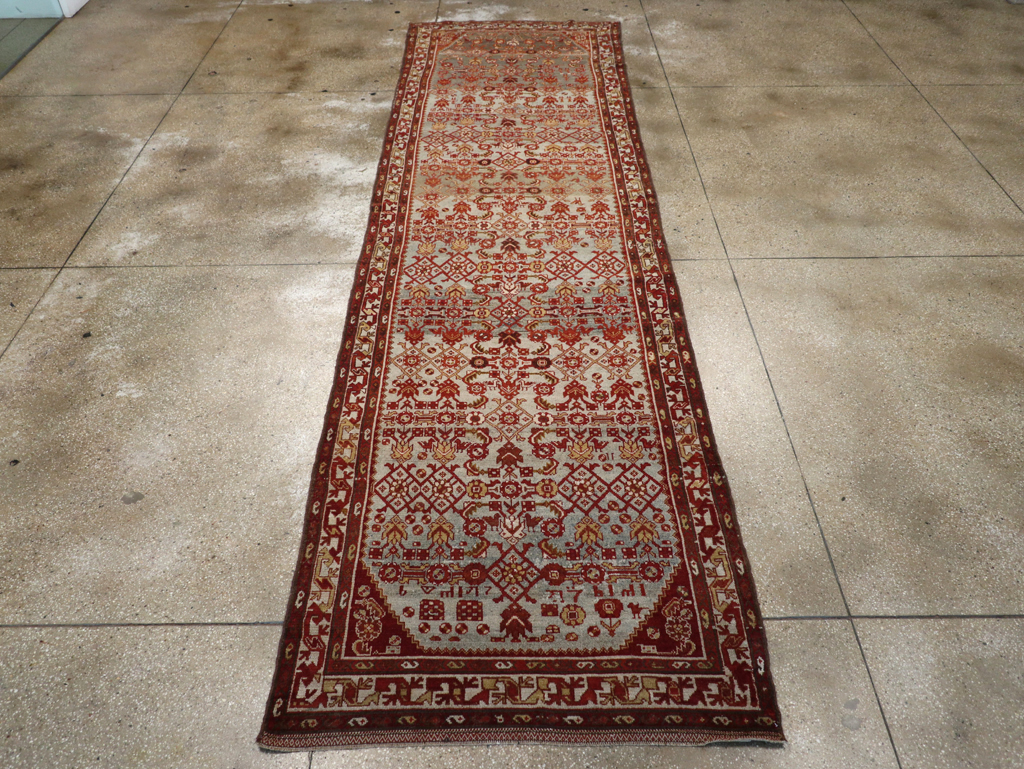 Vintage Persian Malayer Wide Gallery Runner, No.29886 - Staging