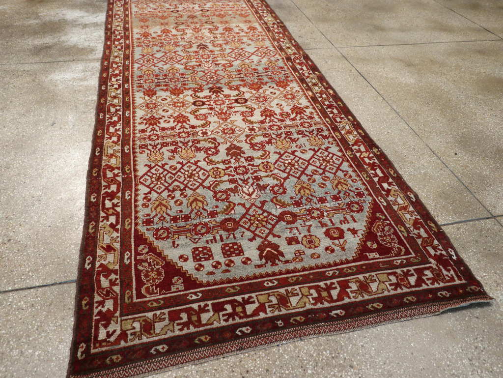 Vintage Persian Malayer Wide Gallery Runner, No.29886 - Staging