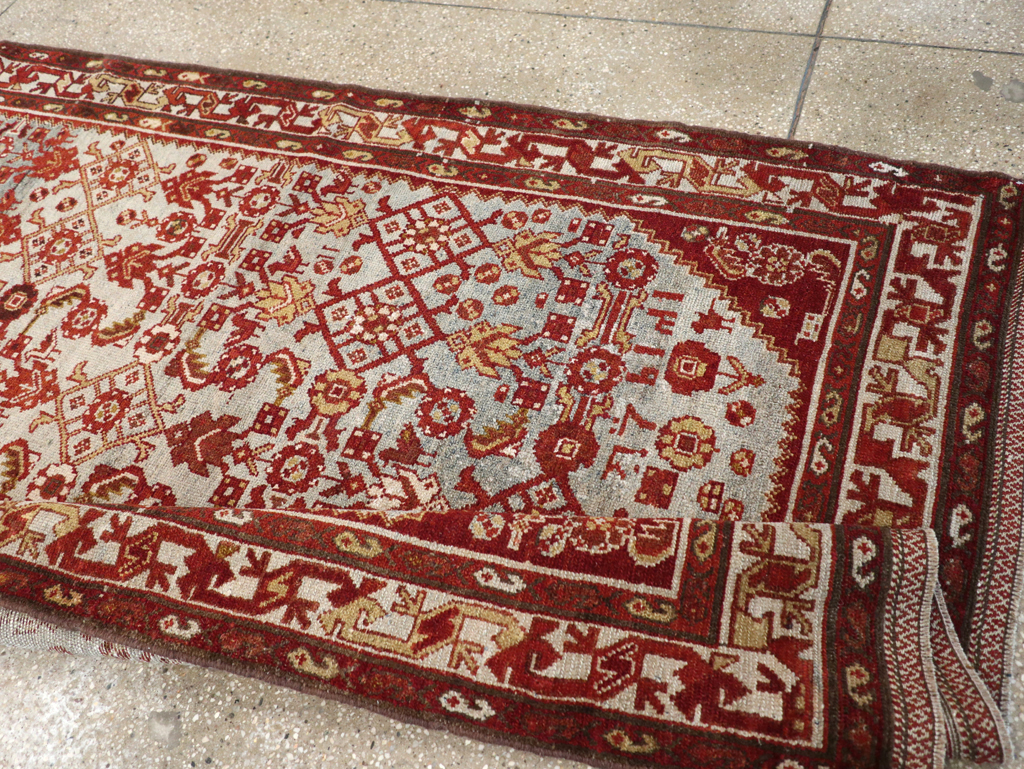 Vintage Persian Malayer Wide Gallery Runner, No.29886 - Staging