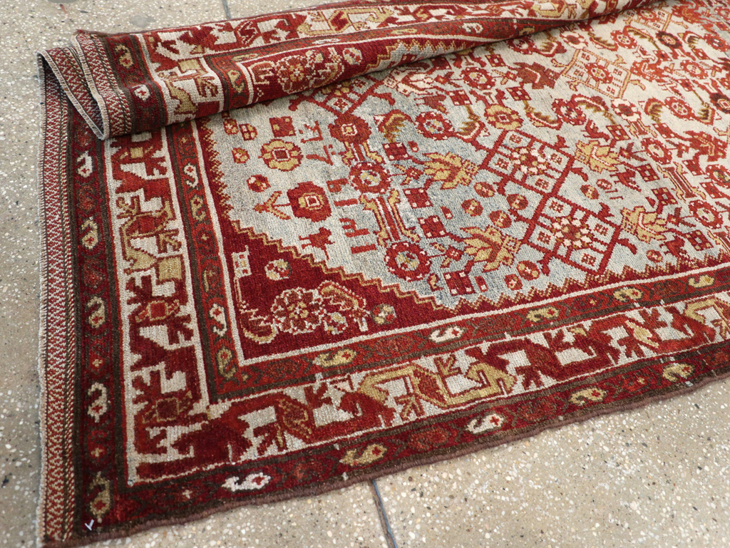 Vintage Persian Malayer Wide Gallery Runner, No.29886 - Staging