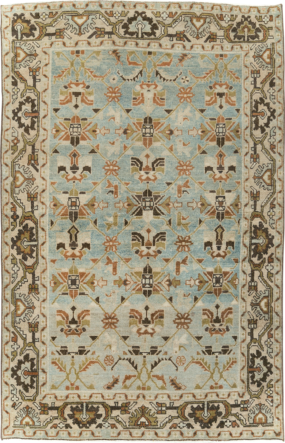 Vintage Persian Malayer Rug, No.29887 - Staging