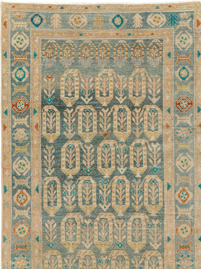Antique Persian Malayer Long Runner, No.29888 - Staging