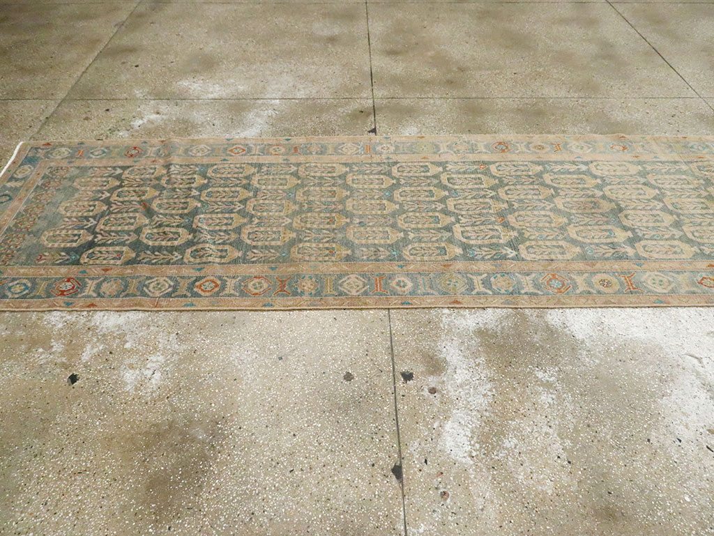 Antique Persian Malayer Long Runner, No.29888 - Staging