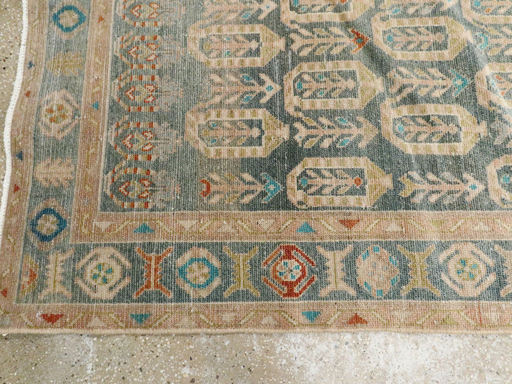 Antique Persian Malayer Long Runner, No.29888 - Staging