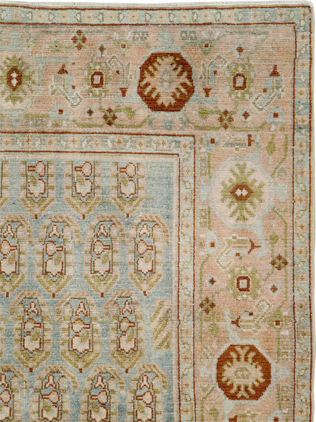 Vintage Persian Malayer Accent Rug, No.29892 - Staging