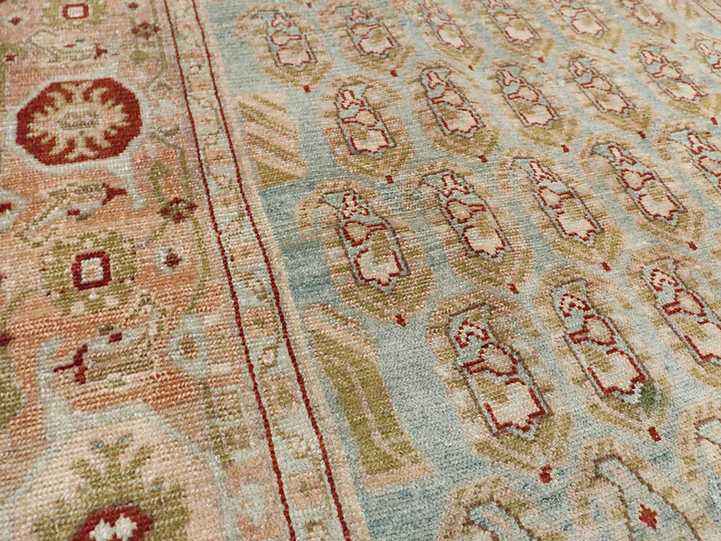 Vintage Persian Malayer Accent Rug, No.29892 - Staging