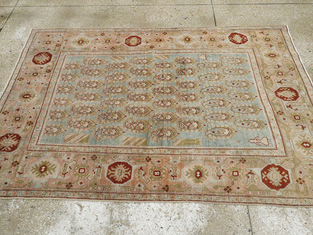 Vintage Persian Malayer Accent Rug, No.29892 - Staging