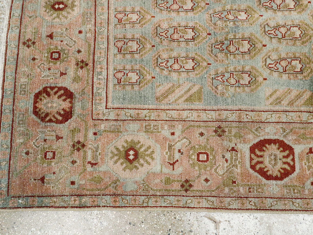 Vintage Persian Malayer Accent Rug, No.29892 - Staging