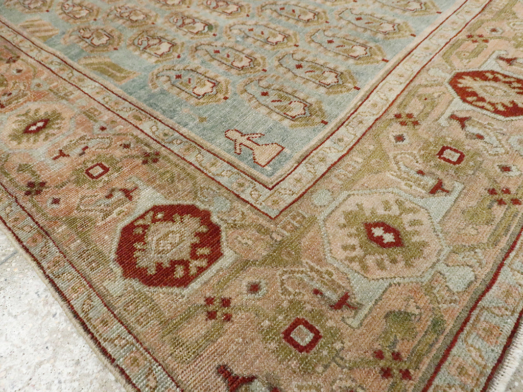 Vintage Persian Malayer Accent Rug, No.29892 - Staging