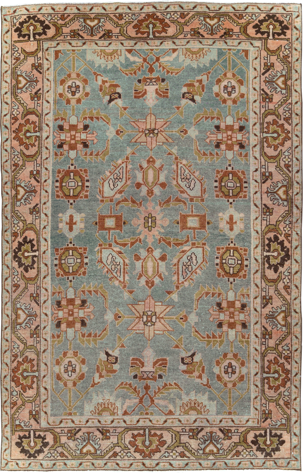 Vintage Persian Malayer Rug, No.29894 - Staging