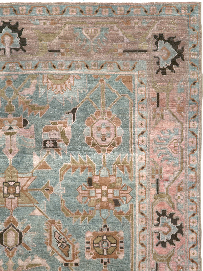 Vintage Persian Malayer Accent Rug, No.29896 - Staging