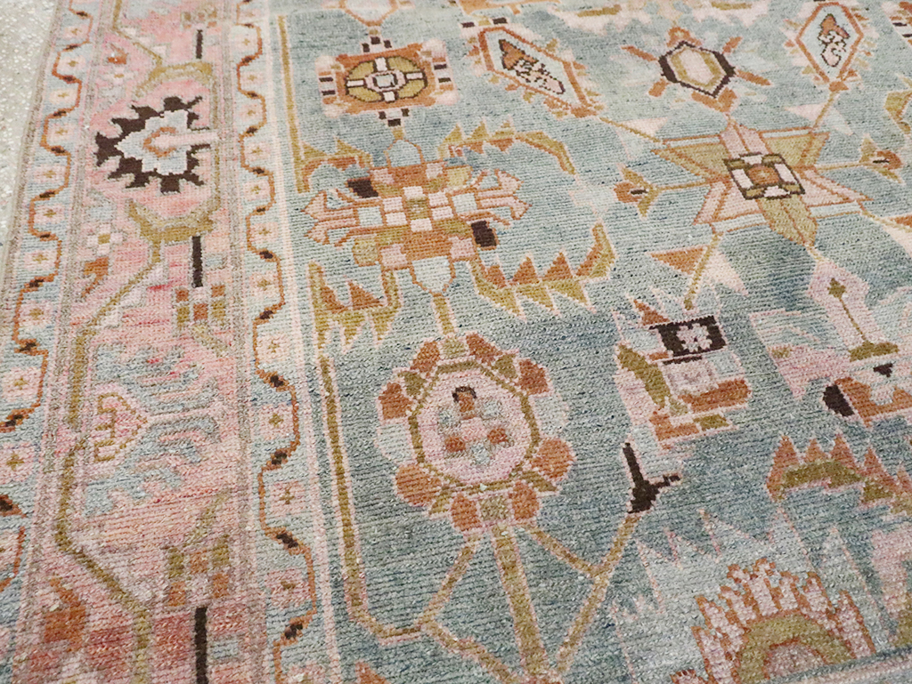 Vintage Persian Malayer Accent Rug, No.29896 - Staging