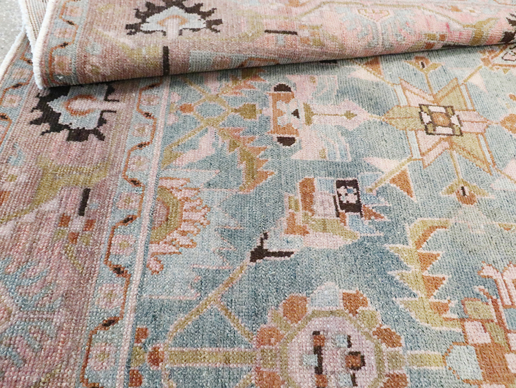 Vintage Persian Malayer Accent Rug, No.29896 - Staging