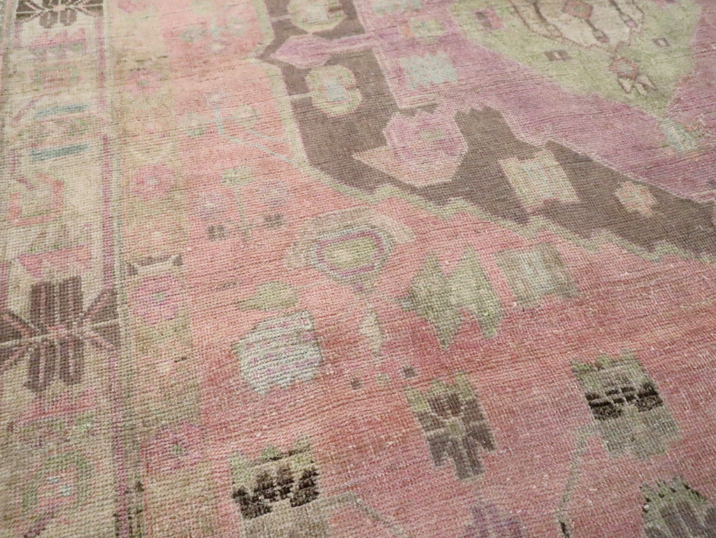Vintage Persian Afshar Accent Rug, No.29899 - Staging