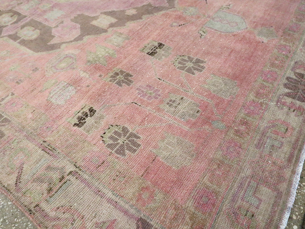 Vintage Persian Afshar Accent Rug, No.29899 - Staging